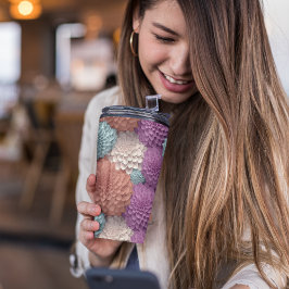 3D Kleurrijke Dahlia Floral Thermosbeker