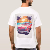 3D Kleurrijke Kunst Print Mannen Tshirt (Achterkant)