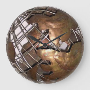 3D Klok van de Muur van de Wereld