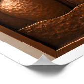 3D Koperen Metaal Boom Muur Kunst Poster (Hoek)