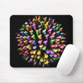 3D-krijt 1A Mousepad Muismat (Met muis)