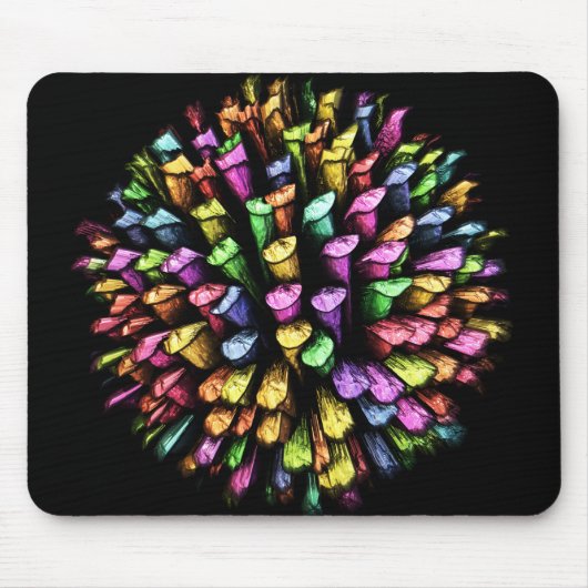 3D-krijt 1A Mousepad Muismat (Voorkant)
