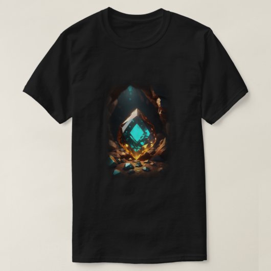 3d kristal gloeiend binnenkant T-shirt (Design voorkant)