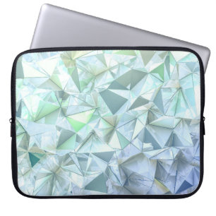 3D kristallen driehoek, illustratieve rendering. Laptop Sleeve