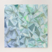 3D kristallen driehoek, illustratieve rendering. Legpuzzel (Horizontaal)