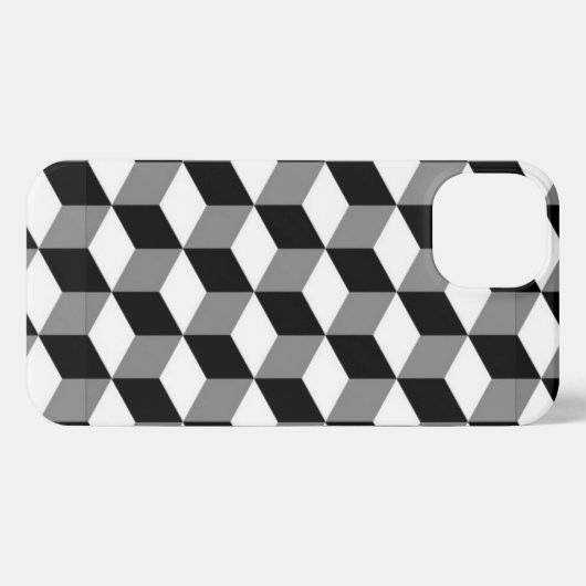 3D Kubbe Art Pattern iPhone Case iPhone Hoesje (Achterkant horizontaal)