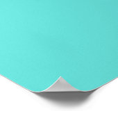 3D Kubbe Modern Art over Blauwgroen Poster (Hoek)