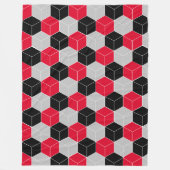 3d-kubieke patroon fleece deken (Voorkant)