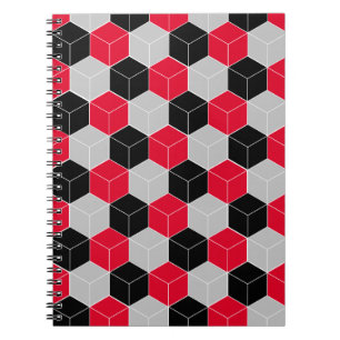 3d-kubieke patroon notitieboek
