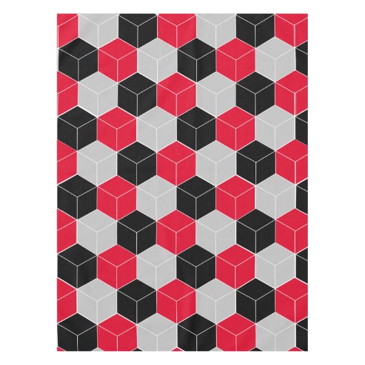 3d-kubieke patroon tafelkleed (Voorkant)