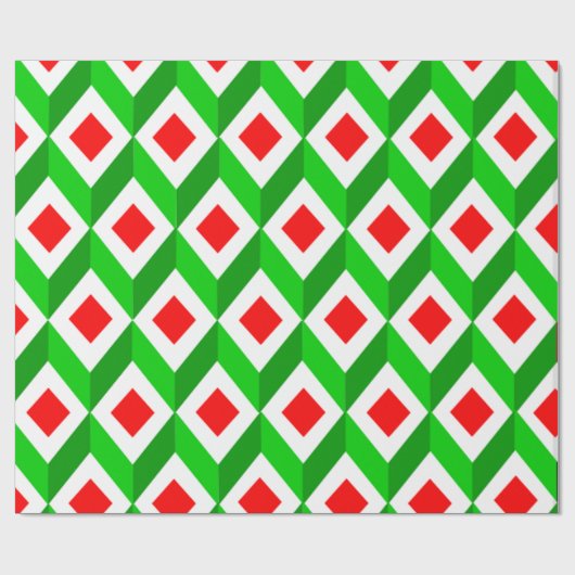 3D-kubuskerst Cadeaupapier (Vlak)