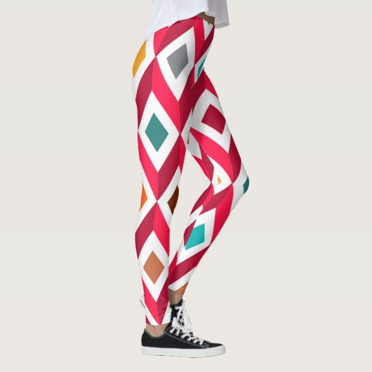 3D Kubusroze Leggings (Rechts)