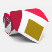 3D Kubusroze Stropdas (Opgerold)