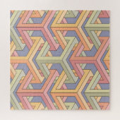 3D kubussen, optische illusie patroon. Legpuzzel (Horizontaal)