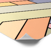 3D kubussen, optische illusie patroon. Poster (Hoek)