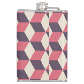 3D kubussen patroon Heupfles (Achterkant)