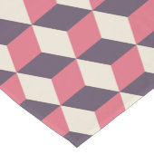 3D kubussen patroon Korte Tafelloper (Hoek)