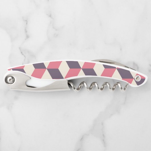 3D kubussen patroon Kurkentrekker (Voorkant)