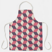 3D kubussen patroon Schort (Voorkant)