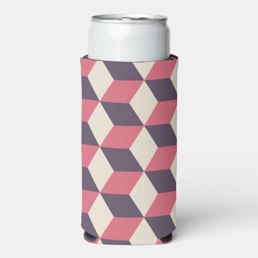 3D kubussen patroon Seltzer Blikjeskoeler (Seltzer Voorkant)