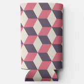 3D kubussen patroon Seltzer Blikjeskoeler (Achterkant)