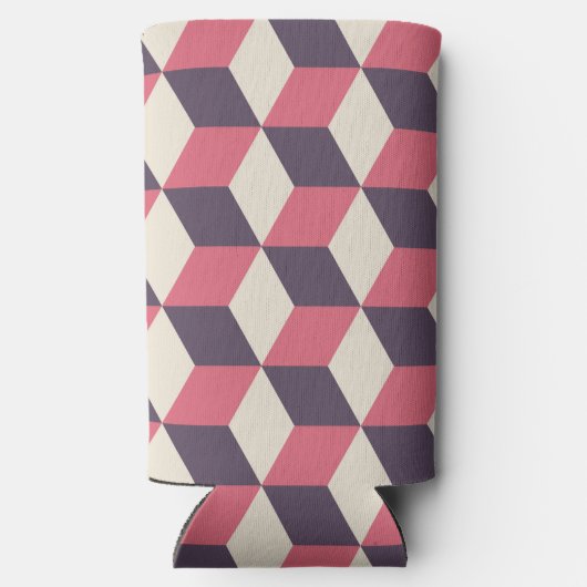 3D kubussen patroon Seltzer Blikjeskoeler (Achterkant)