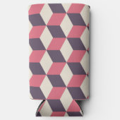 3D kubussen patroon Seltzer Blikjeskoeler (Voorkant)