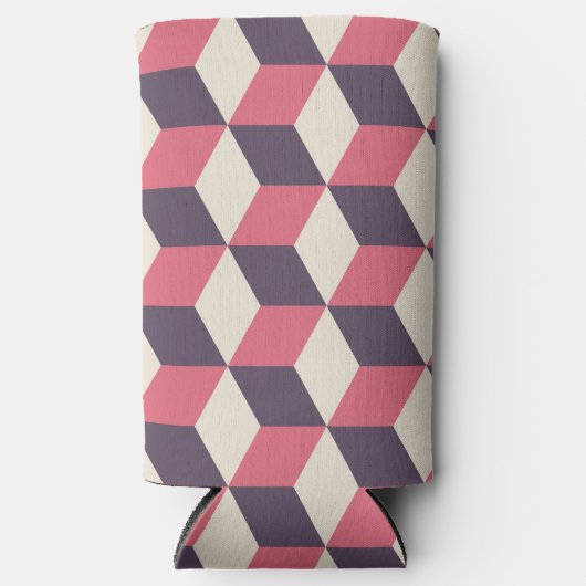 3D kubussen patroon Seltzer Blikjeskoeler (Voorkant)