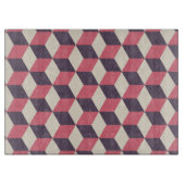 3D kubussen patroon Snijplank (Voorkant)