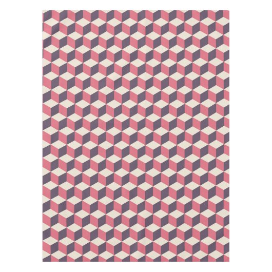 3D kubussen patroon Tafelkleed (Voorkant)