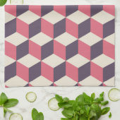 3D kubussen patroon Theedoek (Gevouwen)