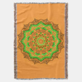 3D Kunst Mandala werpt Deken (Voorkant Verticaal)