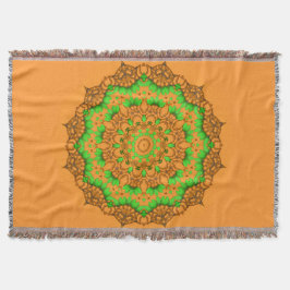 3D Kunst Mandala werpt Deken