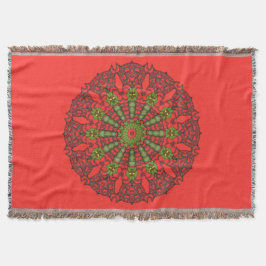 3D Kunst Mandala werpt Deken