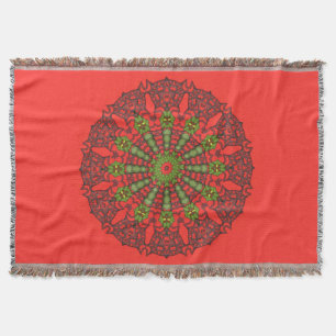3D Kunst Mandala werpt Deken