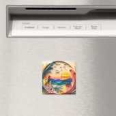 3D Lake Scene Magneet (Insitu (Vaatwasser))