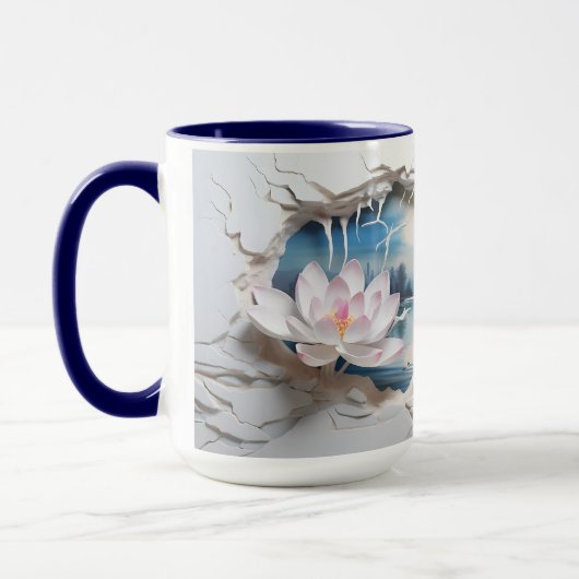 3D Landscape Mok Wrap Sublimatie mok (Links)