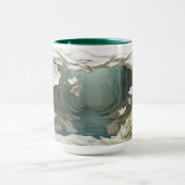 3D Landscape Mok Wrap Sublimatie mok (Midden)