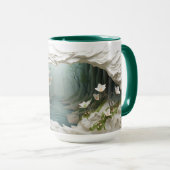 3D Landscape Mok Wrap Sublimatie mok (Voorkant rechts)