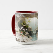 3D Landscape Mok Wrap Sublimatie mok (Voorkant links)