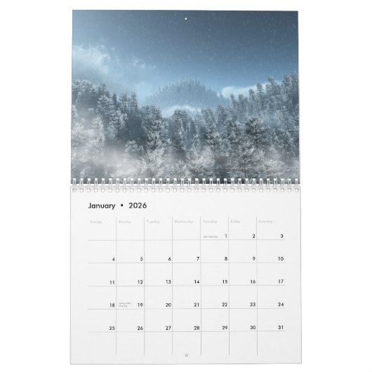3D-landschappen - Wandkalender 2010 Kalender (Jan 2026)