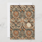 3D Layered Paper Cut Boho Wildflower Invite Kaart (Achterkant)