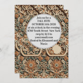 3D Layered Paper Cut Boho Wildflower Invite Kaart (Voorkant / Achterkant)
