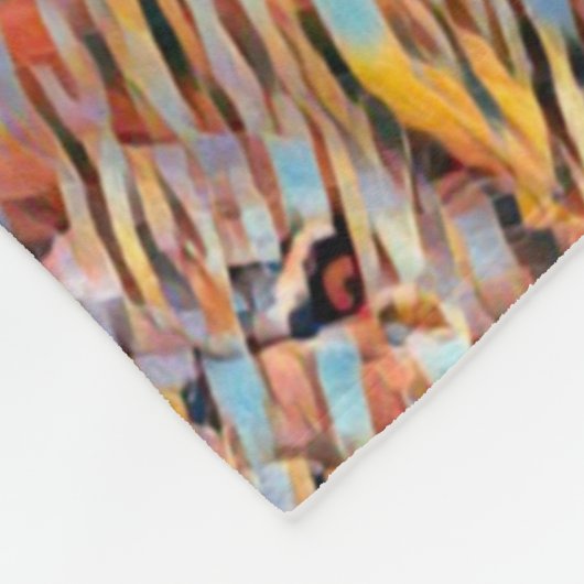 3D Leeuw Optische Illusie Geometrische Mandala Fleece Deken (Hoek)