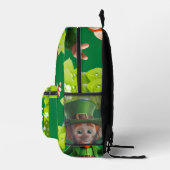 3D Leprechaun St. Patrick's Day Gepersonaliseerde  Bedrukte Rugzak (Rechts)