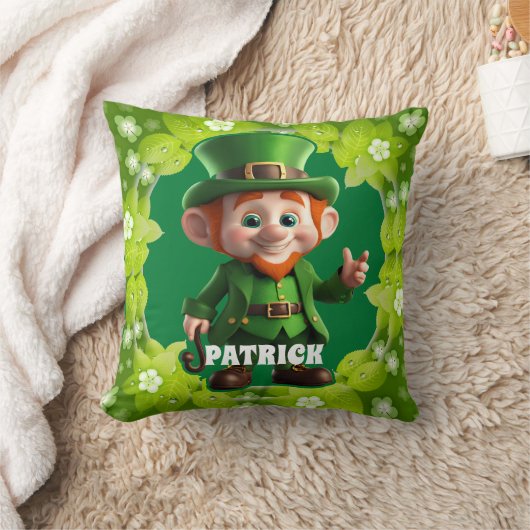3D Leprechaun St. Patrick's Day Gepersonaliseerde  Kussen (Deken)