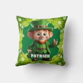 3D Leprechaun St. Patrick's Day Gepersonaliseerde Kussen (Achterkant)