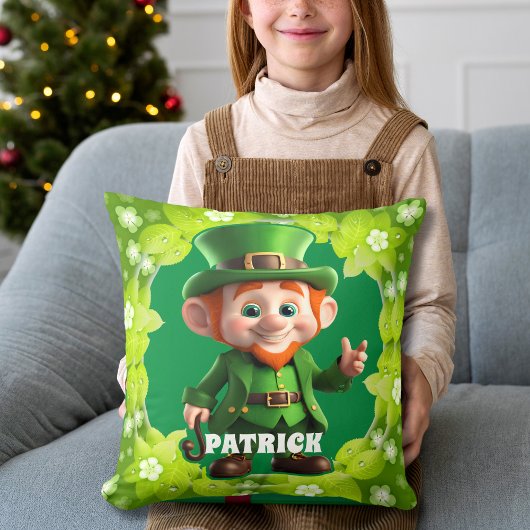 3D Leprechaun St. Patrick's Day Gepersonaliseerde Kussen
