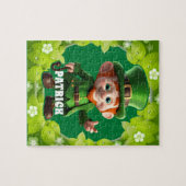 3D Leprechaun St. Patrick's Day Gepersonaliseerde Legpuzzel (Horizontaal)