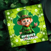 3D Leprechaun St. Patrick's Day Gepersonaliseerde Notitieboek